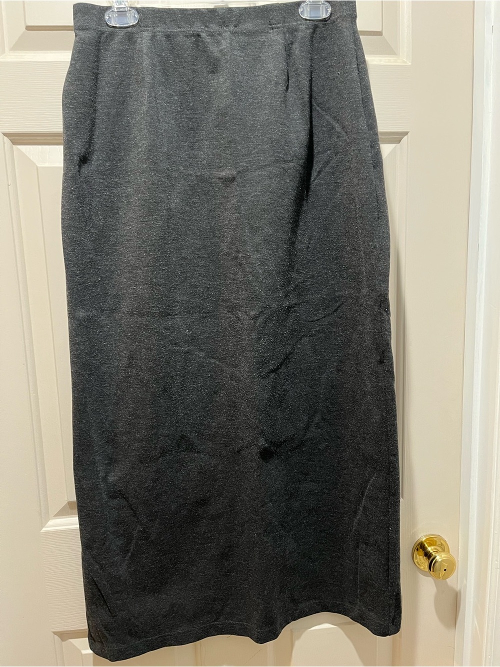 Women's Heather Gray A-Line long Skirt